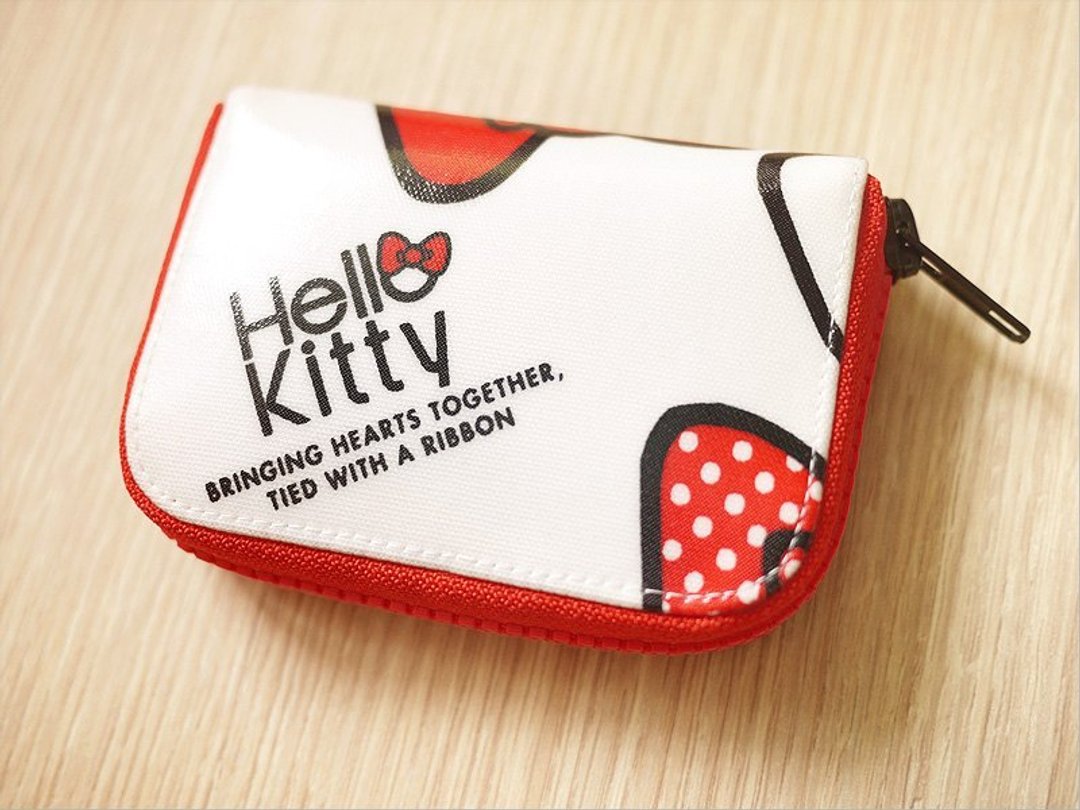 2013春夏新款Hello-Kitty。红蝴蝶结防水迷你夹．零钱包 - 零钱包 - 防水材质 红色