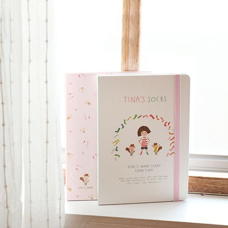 Dessin x 7321 Desgin-手帐年历-OkTina彩绘万年历V.8(周志)-彩红袜子,7321-06744 - 笔记本/手帐 - 纸 白色