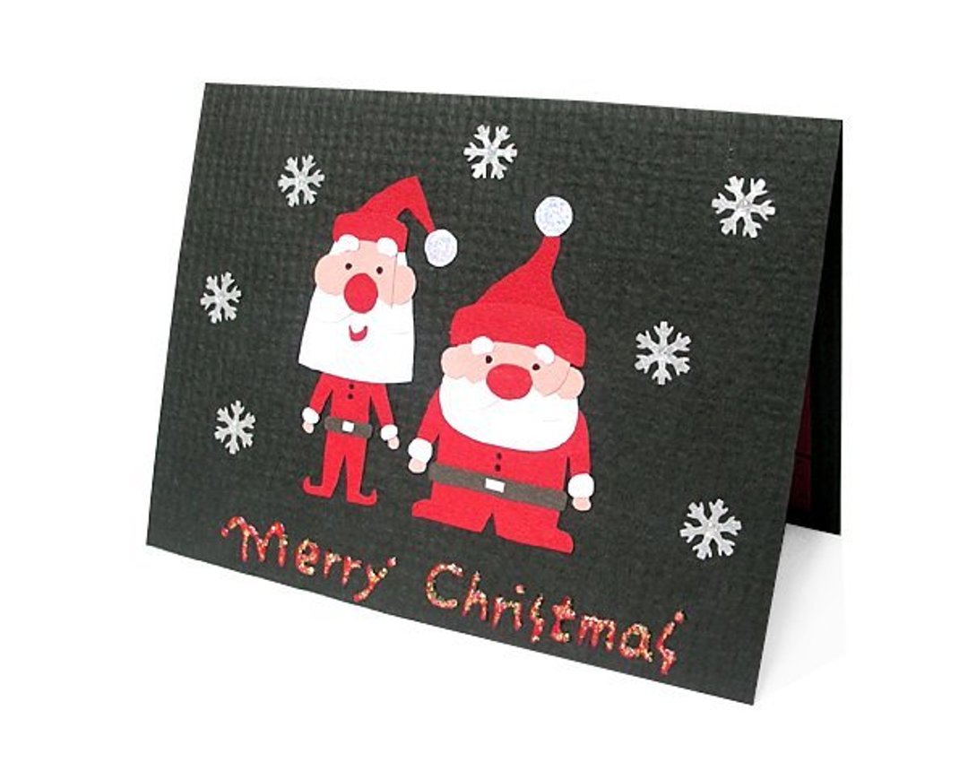 手工卡片 _ 圣诞老人_Merry Christmas ... 圣诞卡 - 卡片/明信片 - 纸 红色