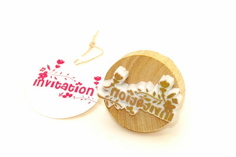 【婚礼手工印章】Invitation-花朵乡村版 - 木工/竹艺/纸艺 - 木头 咖啡色