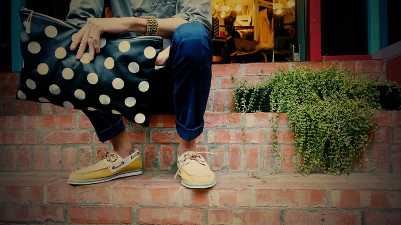 Preppy到癫．惬意男孩儿帆船鞋 - 男款休闲鞋 - 真皮 金色