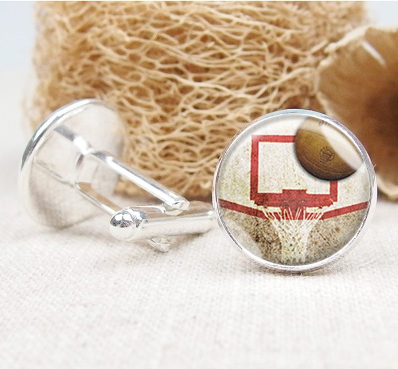 NBA篮球 - 袖扣/衬衫配件/生日礼物【Special U Design】 - 袖扣 - 其他金属 红色