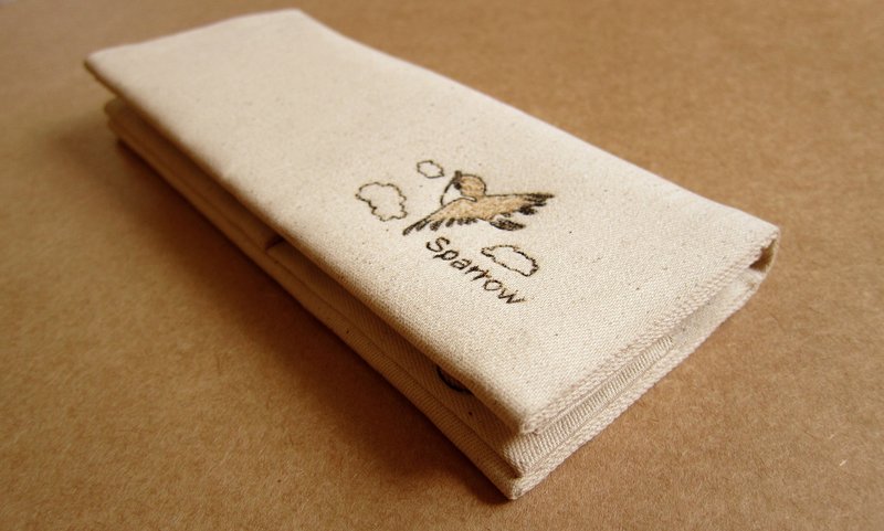 (毕业礼物预售中)手工电烧定制长夹(可定制化图形和文字) - 皮夹/钱包 - 其他材质 白色