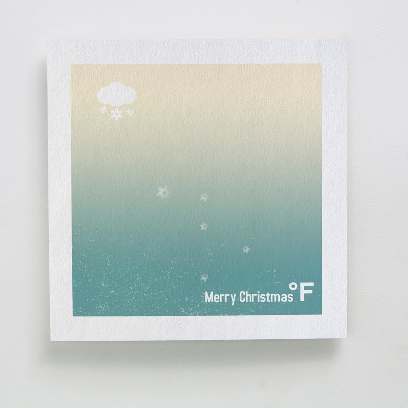 印傻子 圣诞贺卡 - 微光 - 卡片/明信片 - 纸 绿色