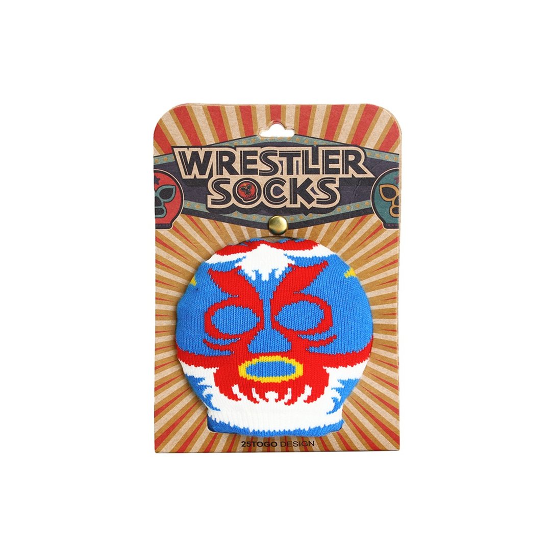 WRESTLER SOCKS摔角手面具袜_天蓝魔头 - 袜子 - 其他材质 多色