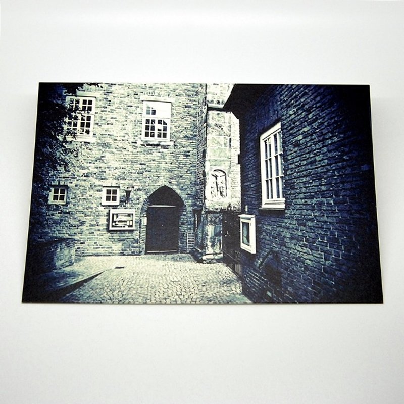 摄影明信片 | 城市小旅行 - 德国不莱梅-圣马丁教堂一隅 - 卡片/明信片 - 纸 黑色