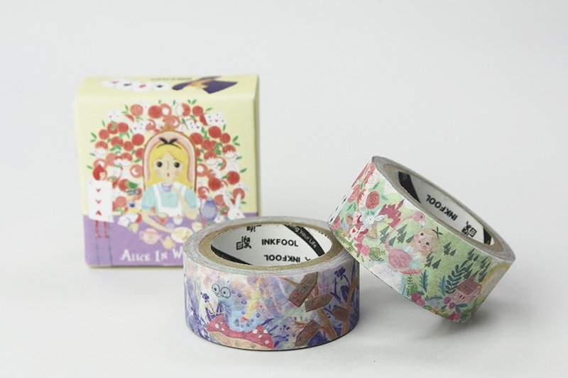 纸胶带｜爱丽丝梦游仙境 design by Jubie Illustration｜A118MT002 - 纸胶带 - 纸 