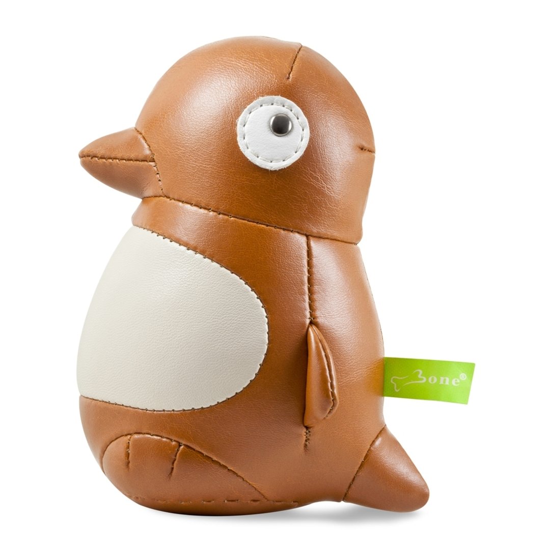 Maru Penguin 企鹅小丸皮革纸镇-浅咖 - 摆饰 - 真皮 咖啡色