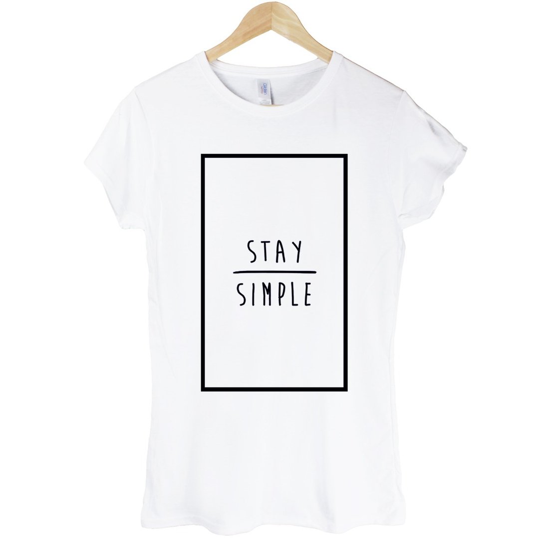 STAY SIMPLE-Rectangle女生短袖T恤-2色 保持简单长方形 三角形 几何 设计 自创 品牌 时髦 圆 文青 Hipster - 女装 T 恤 - 其他材质 多色