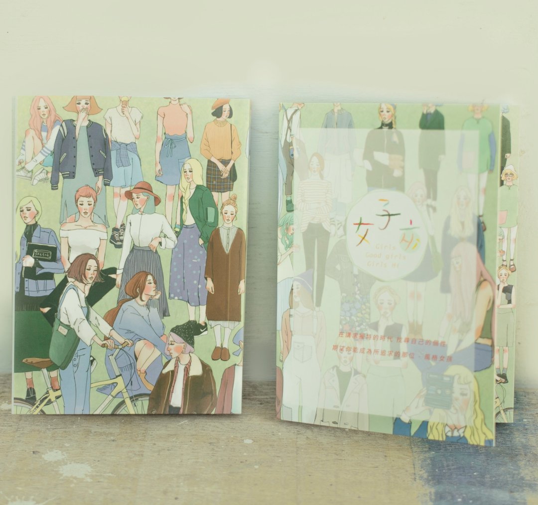 好日女子亥明信片书 - 卡片/明信片 - 纸 多色