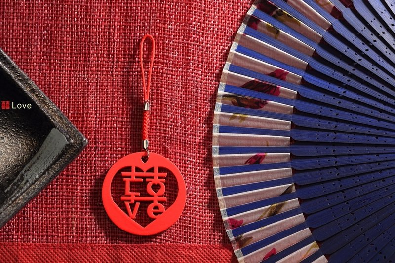 双囍Love - 吊饰 - 木头 