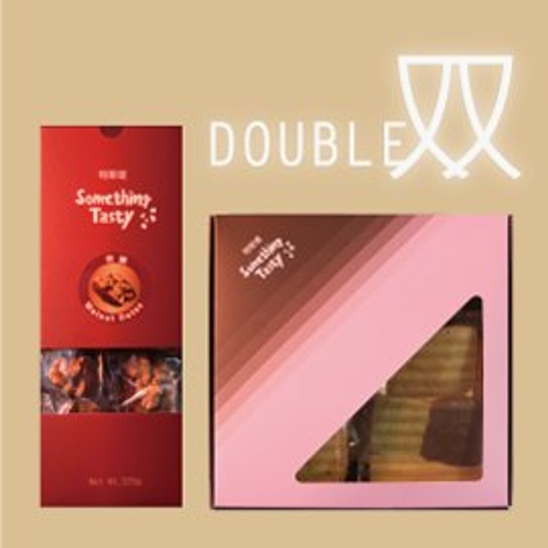 DOUBLE 双组合 特斯堤核枣+饼干爸爸 - 蛋糕/甜点 - 新鲜食材 红色
