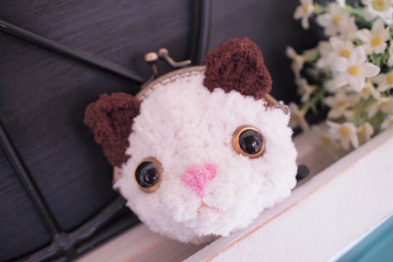 大白猫口金包 - 零钱包 - 其他材质 