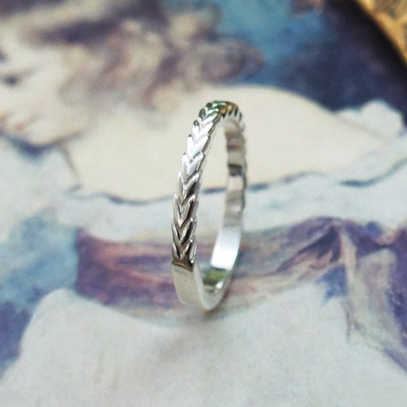 稻穗纯银戒指 - 戒指 - 其他金属 