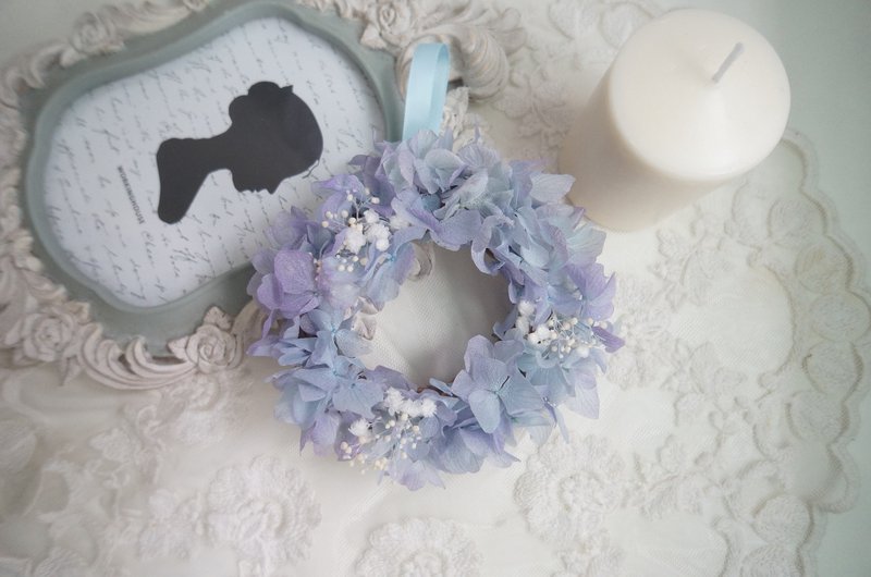 不凋绣球花满天星 花圈/烛台 - 墙贴/壁贴 - 植物．花 多色