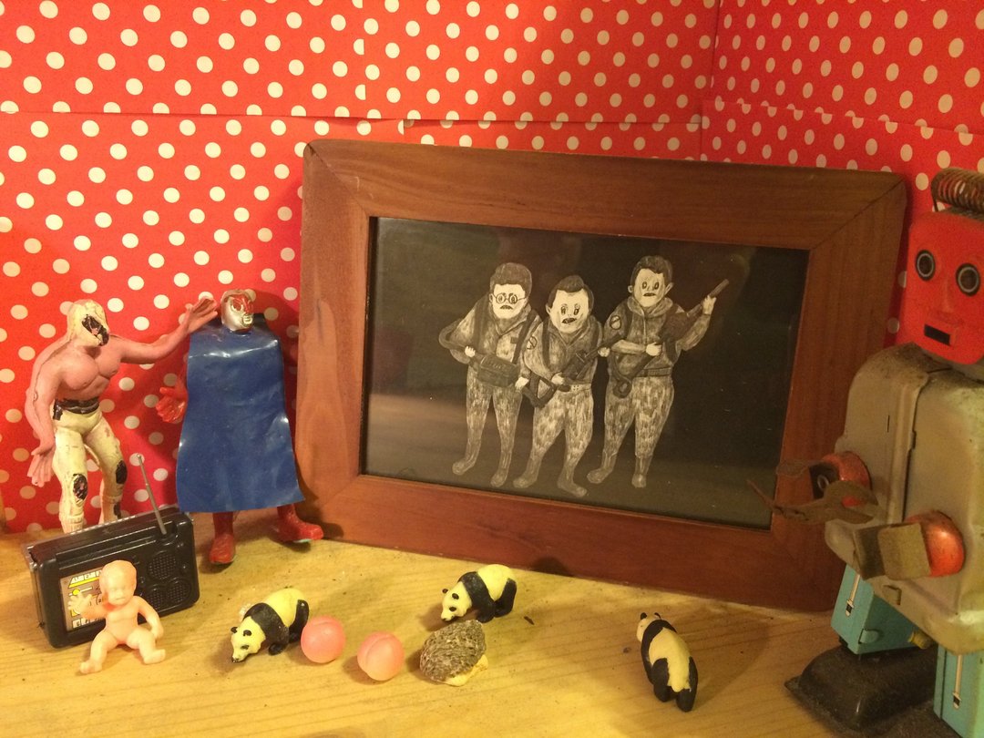 过去X未来多提无用 僵尸 zombie in my backyard 系列展览品：Ghost Busters (1984) - 其他 - 纸 灰色