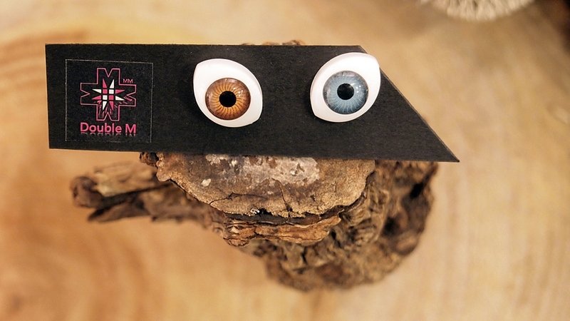 Double M 魔幻单色眼睛耳环-咖啡&蓝绿色篇 - 耳环/耳夹 - 硅胶 咖啡色