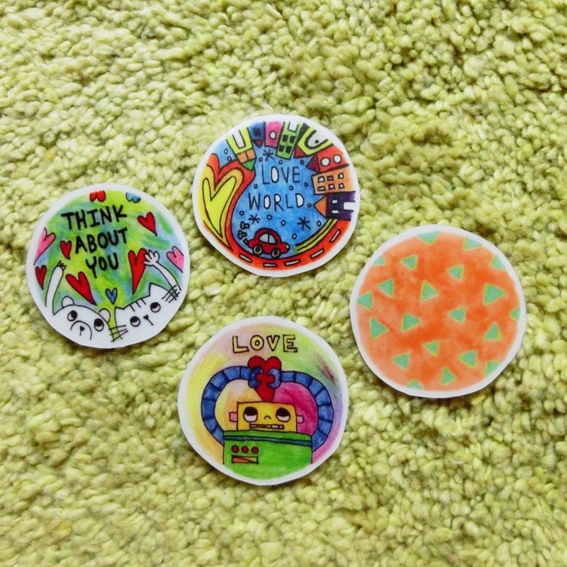 幻想世界贴纸组 - 贴纸 - 纸 多色