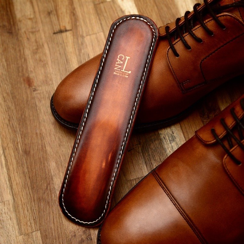 罐手制 手工定制 提鞋器穿鞋器鞋拔子 全真皮植鞣革手工制作 - 其他 - 真皮 金色