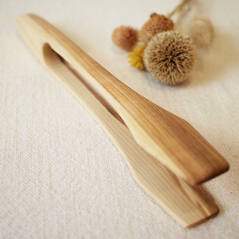 芬兰 VJ Wooden 手工 木制 木夹 面夹 烤肉夹 - 厨房用具 - 木头 咖啡色