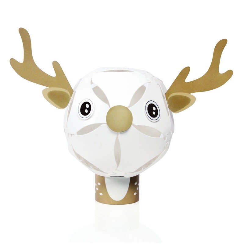 Geway｜拥瓣灯饰_动物系列小夜灯_台湾梅花鹿_DIY_教学_圣诞节_交换礼物_生日_毕业_情人_送礼 - 其他 - 塑料 卡其色
