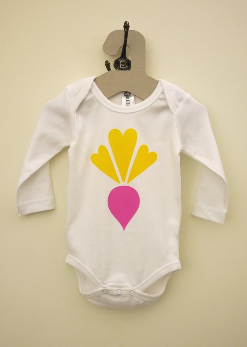 有机包屁衣-甜菜根（长袖） - 其他 - 棉．麻 