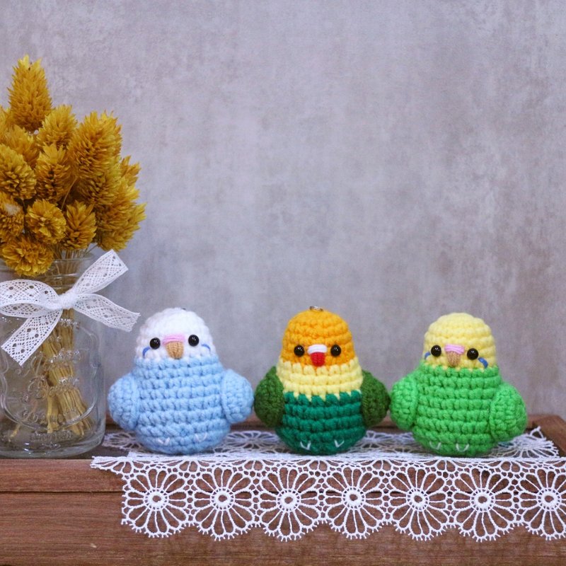 小鹦鹉。钥匙圈 - 钥匙链/钥匙包 - 其他材质 