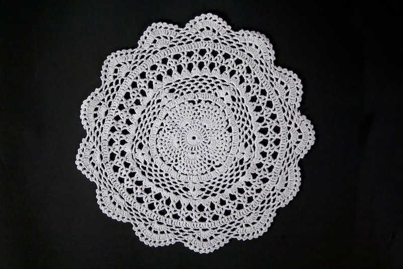 复古 Vintage 蕾丝垫 - 餐垫/桌巾 - 其他材质 白色