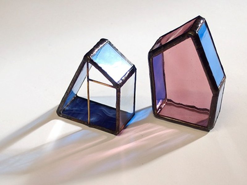 梦幻家园 彩色小屋 玻璃屋/温室/摆饰/圣诞布置 - 摆饰 - 玻璃 紫色