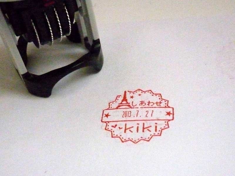 巴黎铁塔日期章翻转章日文章水性回墨章奖励章教学章店章创意章 - 印章/印台 - 塑料 蓝色