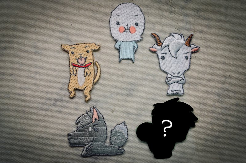 阿噗的生活札记 自黏式熨烫臂章明信片 4+1隐藏版 - 其他 - 其他材质 多色