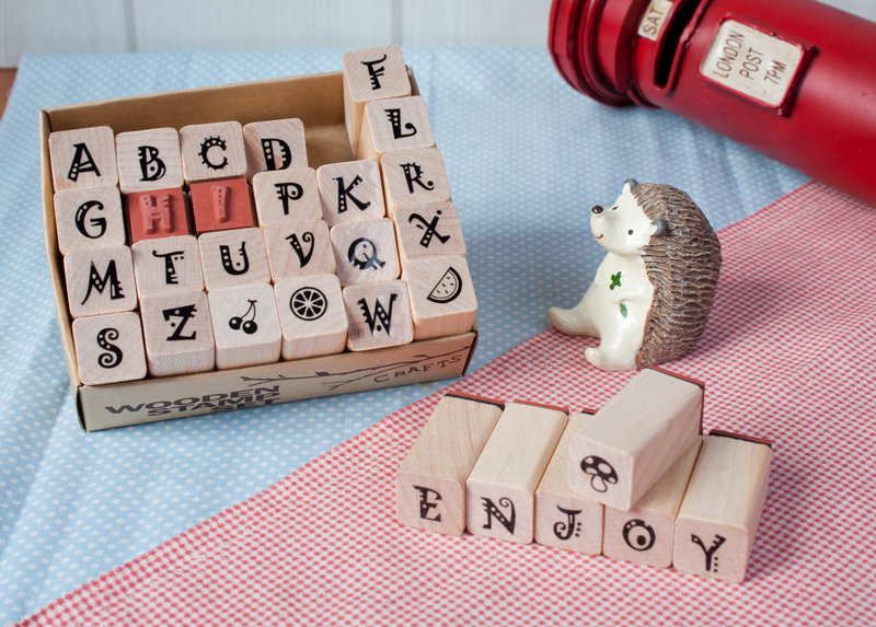 英文字母印章组-17 - 印章/印台 - 其他材质 