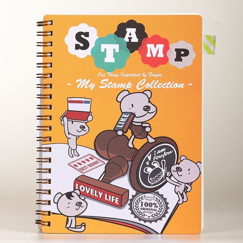 《Foufou》- 一件事记事本 -图章收集 (集章) Stamp - 笔记本/手帐 - 纸 黄色