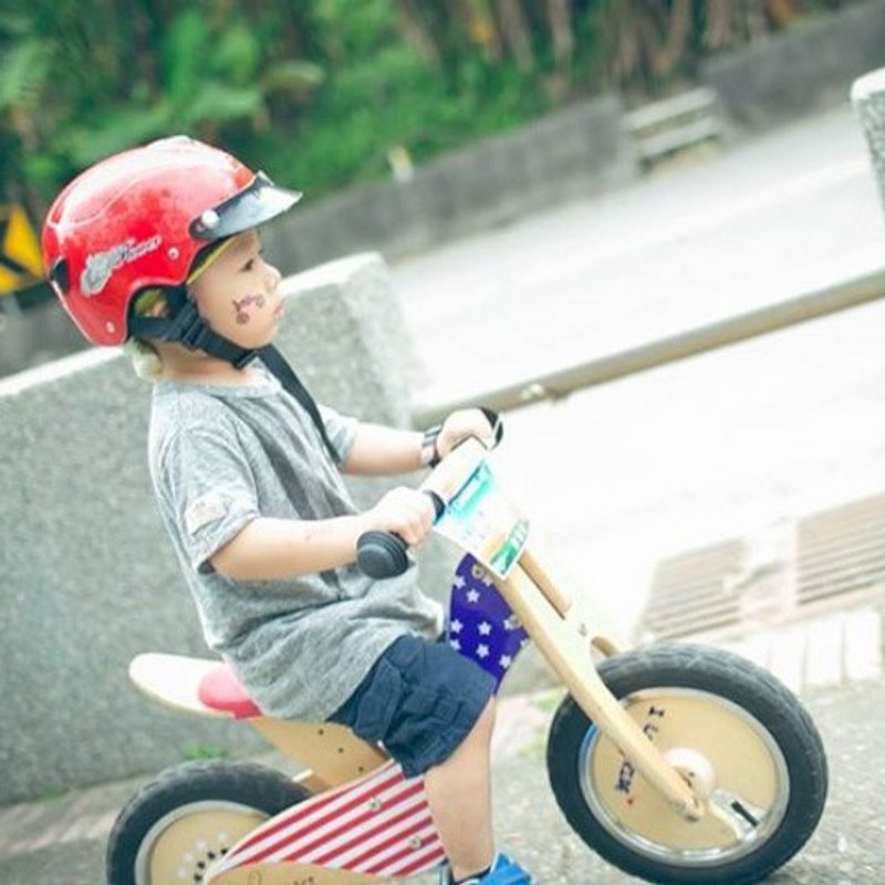 酷骑手工日系涂装简约风木头小车【小小版】【轻量铝圈加安全木盖】 - 自行车/周边 - 木头 红色