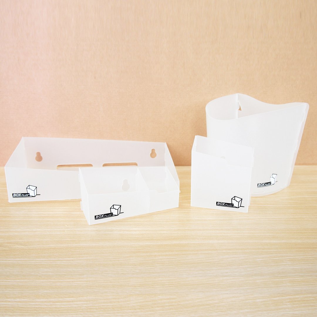 【欧士OSHI】 开学外宿收纳  BOX PLUS 系列组合   面纸盒 - 收纳用品 - 塑料 白色