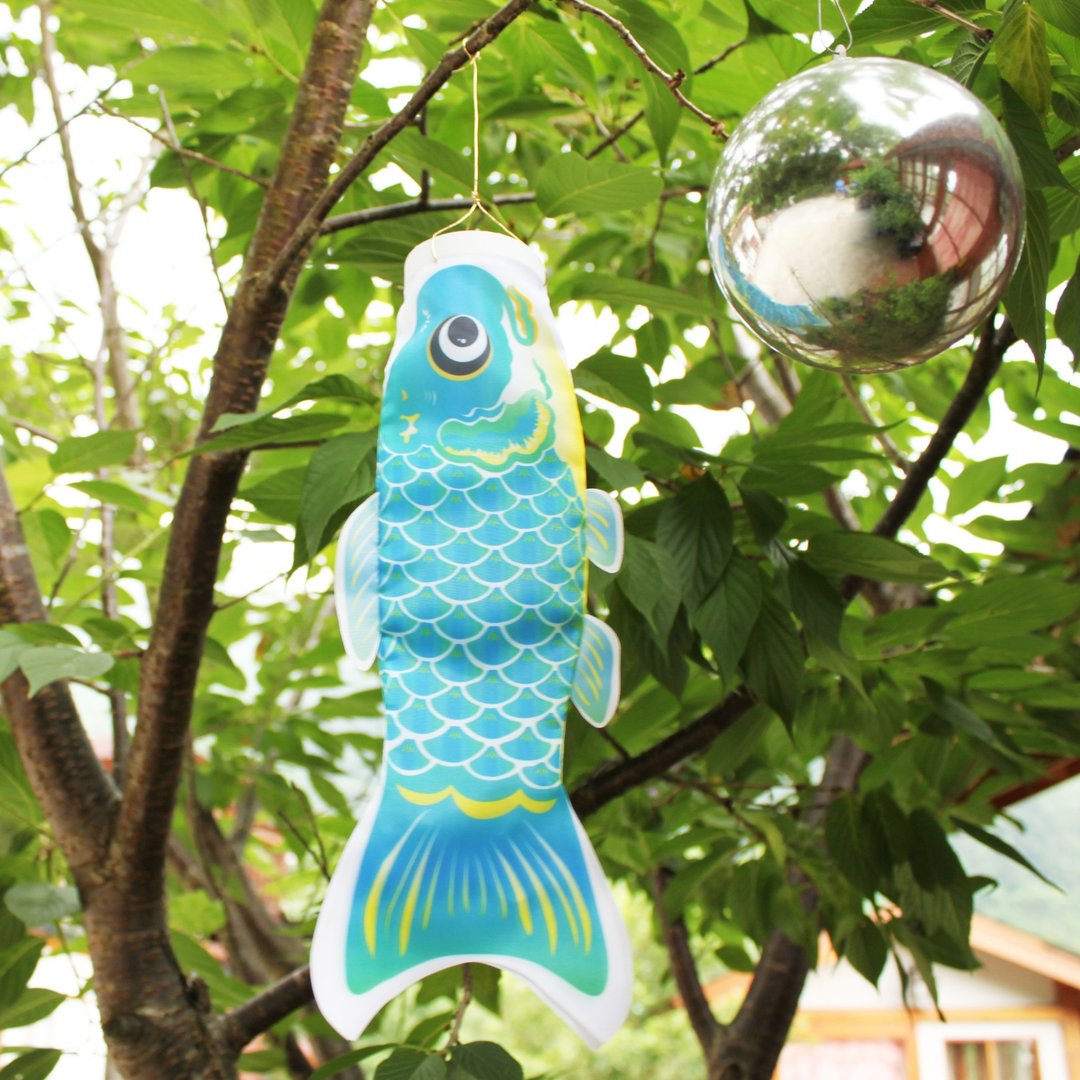 台湾鲤鱼旗30CM (浅蓝) - 摆饰 - 其他材质 蓝色