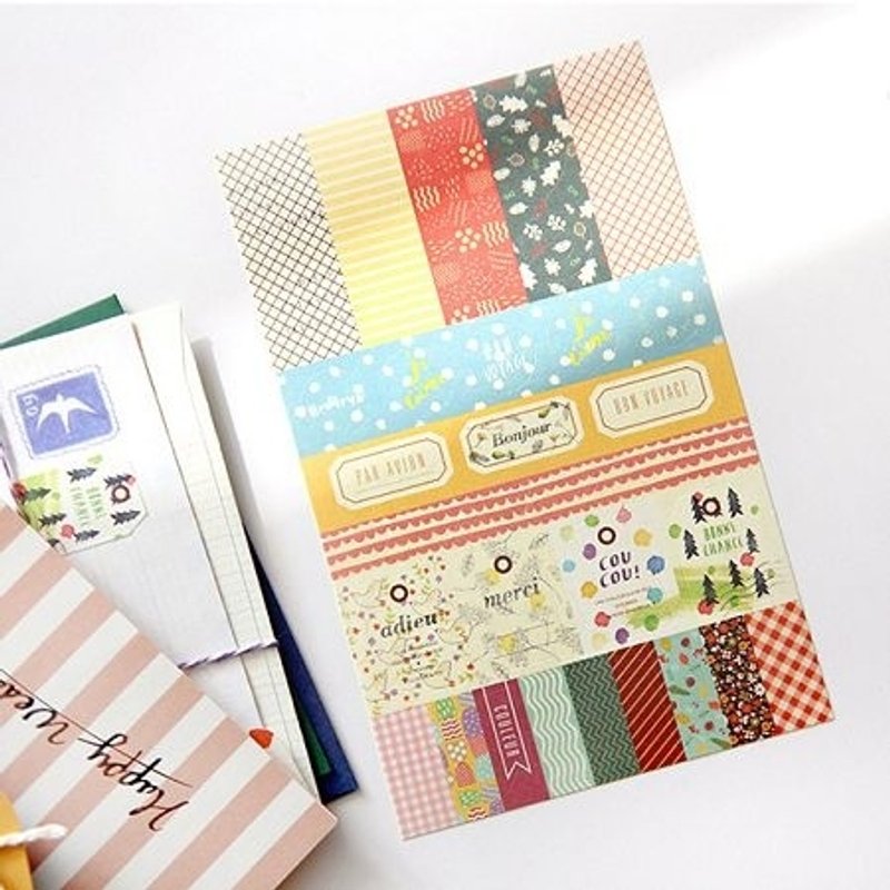 Dessin x GMZ-日安巴黎缤纷贴纸组V3,GMZ00649 - 贴纸 - 纸 多色