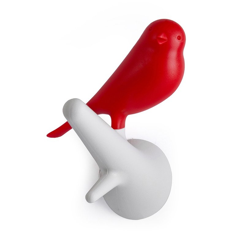 QUALY 雀儿挂钩 - 摆饰 - 塑料 红色