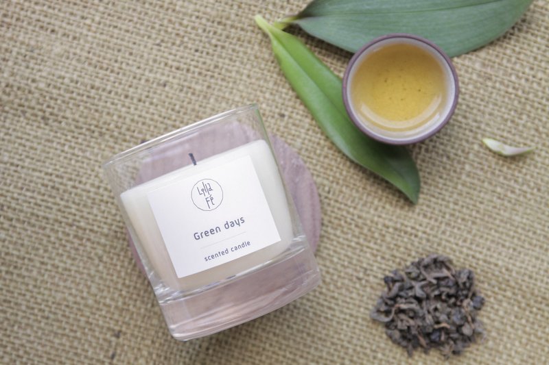 香水蜡烛【 好日子 Green days 】Scent candle - 蜡烛/烛台 - 其他材质 绿色