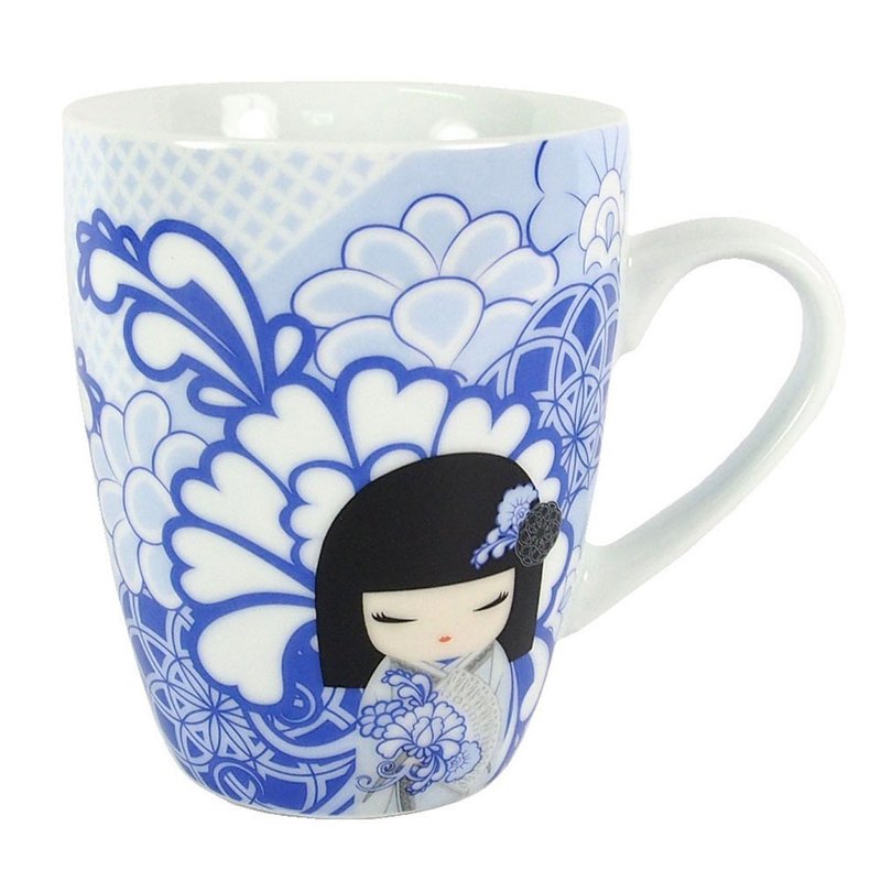 马克杯-Kyoka 亲善友好【Kimmidoll 杯类-马克杯】 - 咖啡杯/马克杯 - 陶 蓝色