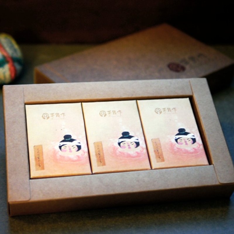 礼合组-手工皂-润姬推荐3入组/3 Moisturizing Soap set-手舞作 - 肥皂/手工皂 - 植物．花 