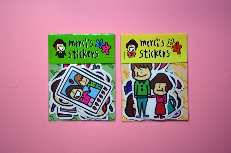 情人节“贴纸组” - 贴纸 - 纸 多色