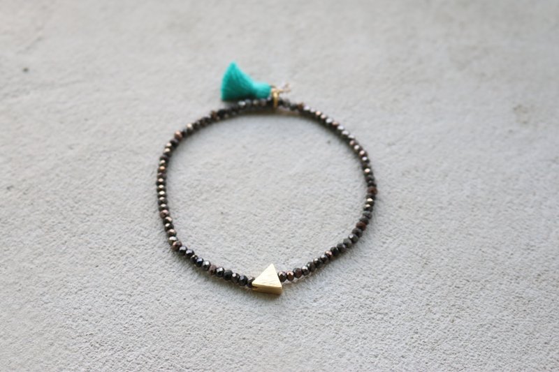 <☞ HAND IN HAND ☜> 水晶-三角彗星 手环（0144） - 手链/手环 - 宝石 红色