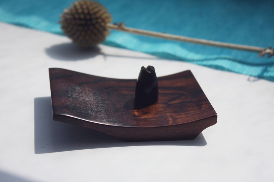 典藏黑檀木多用途小香盘 - 摆饰 - 木头 黑色