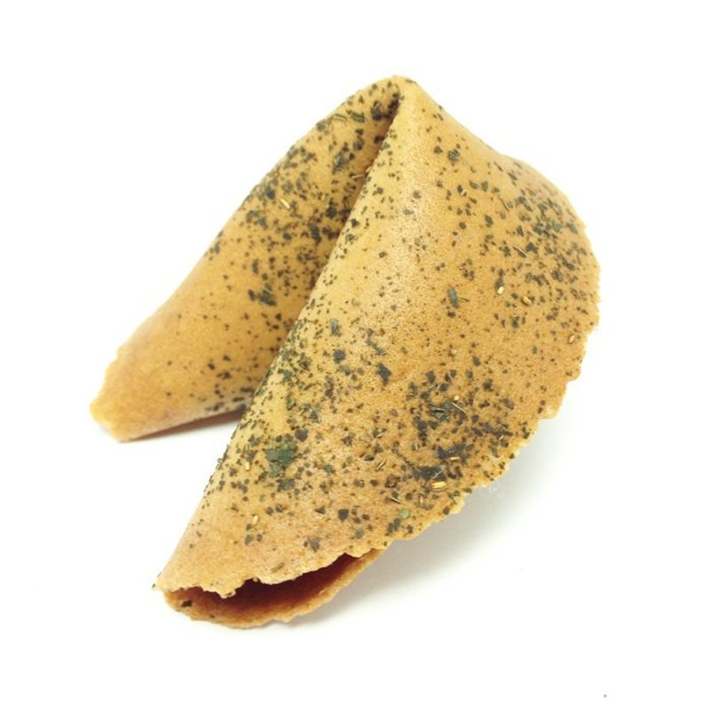 【天天幸运饼】定制化签文~手工现烤幸运饼干FORTUNE COOKIE 香椿风味 - 其他 - 其他材质 绿色
