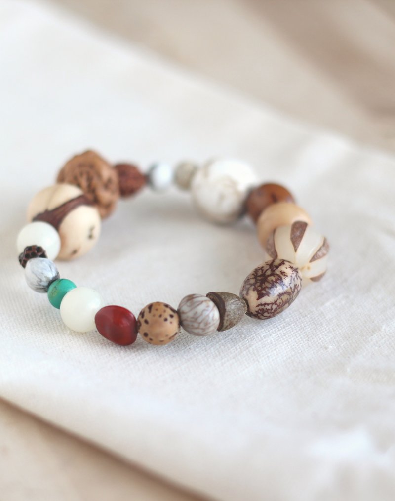 ‘小丰盛’手环—回到最初 - 手链/手环 - 植物．花 咖啡色