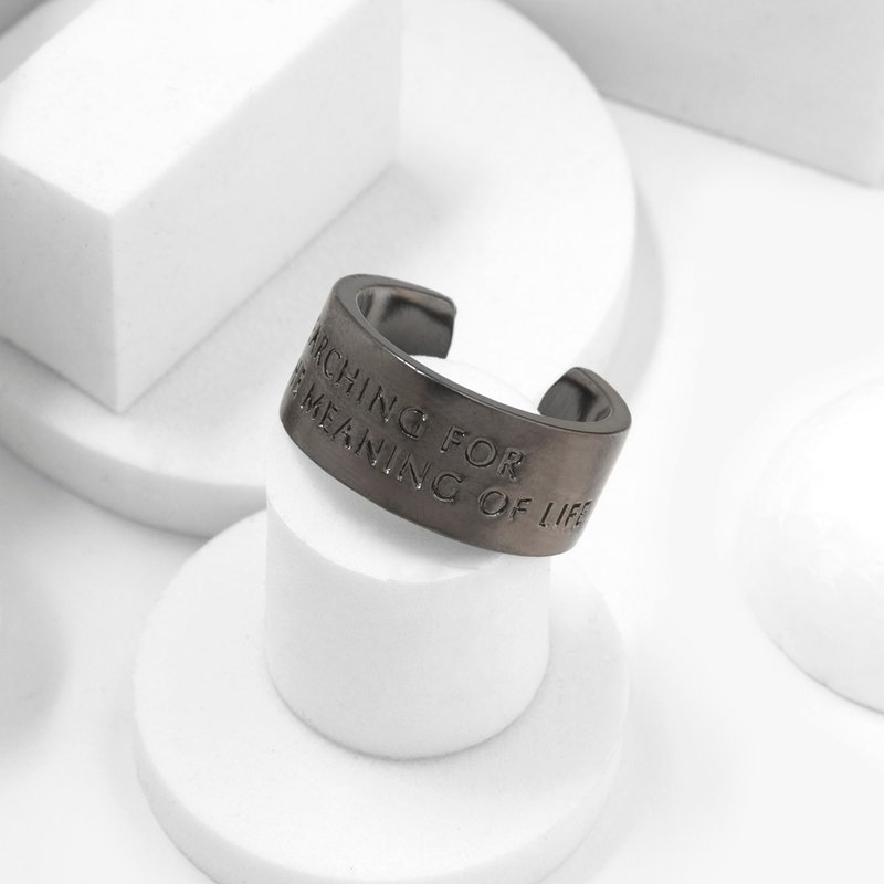 Recovery / SFTMOL Ring / 文字戒指 - 戒指 - 其他金属 
