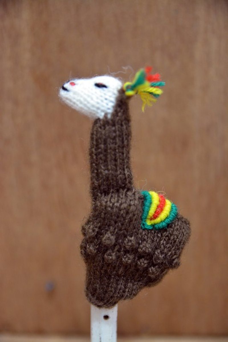 羊驼毛手指娃_羊驼_公平贸易 - 玩具/玩偶 - 其他材质 咖啡色