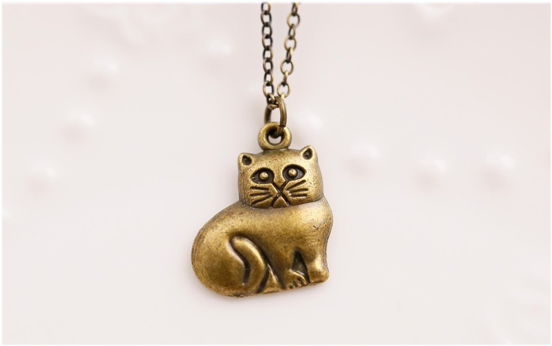惺忪猫 项链 - 项链 - 其他金属 