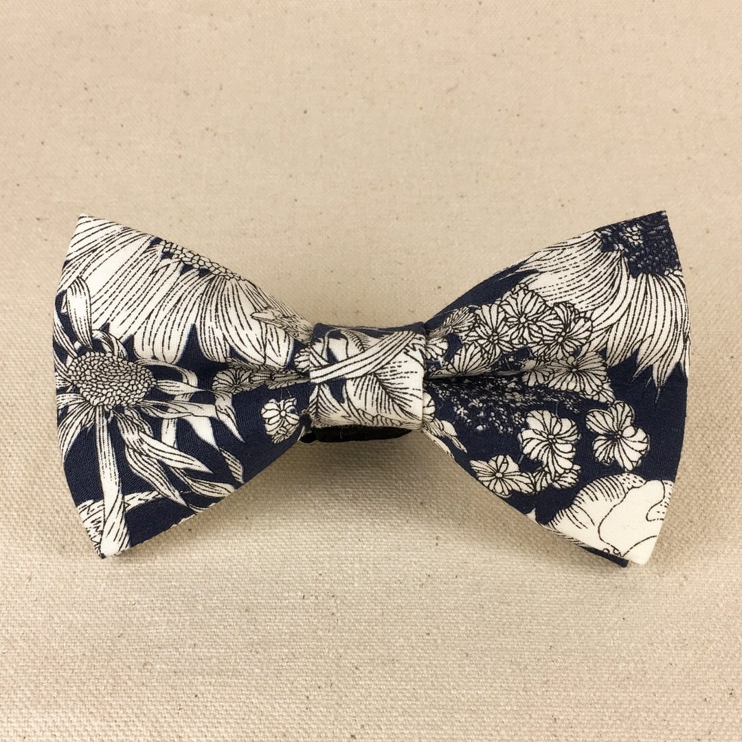 Mr.Tie 手工缝制领结 Hand Made Bow Tie 编号107 - 领带/领带夹 - 棉 蓝色